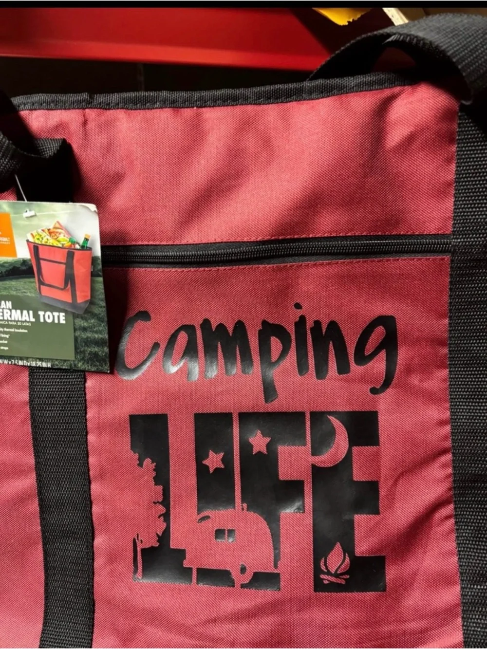 Ozark Trail 50 Can Thermal TOTE bag- Red Color-NEW. - Picture 5 of 6